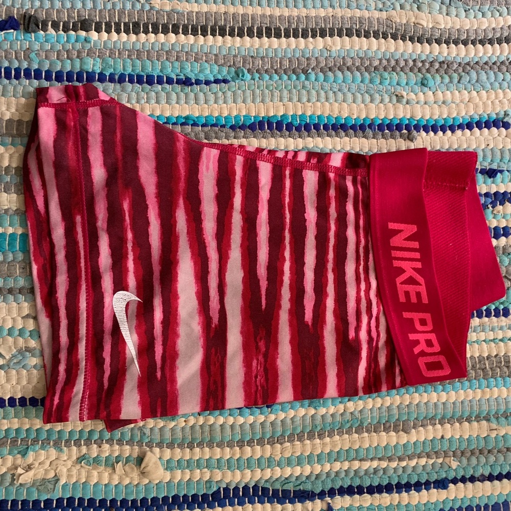 Nike PRO spandex pink tie dye size s